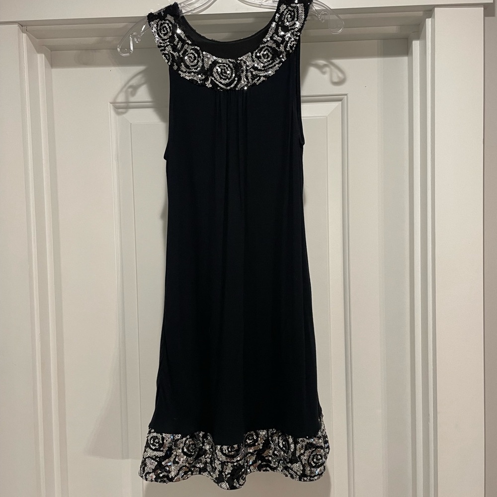 Express black dress with sparkles on neckline and bottom size small